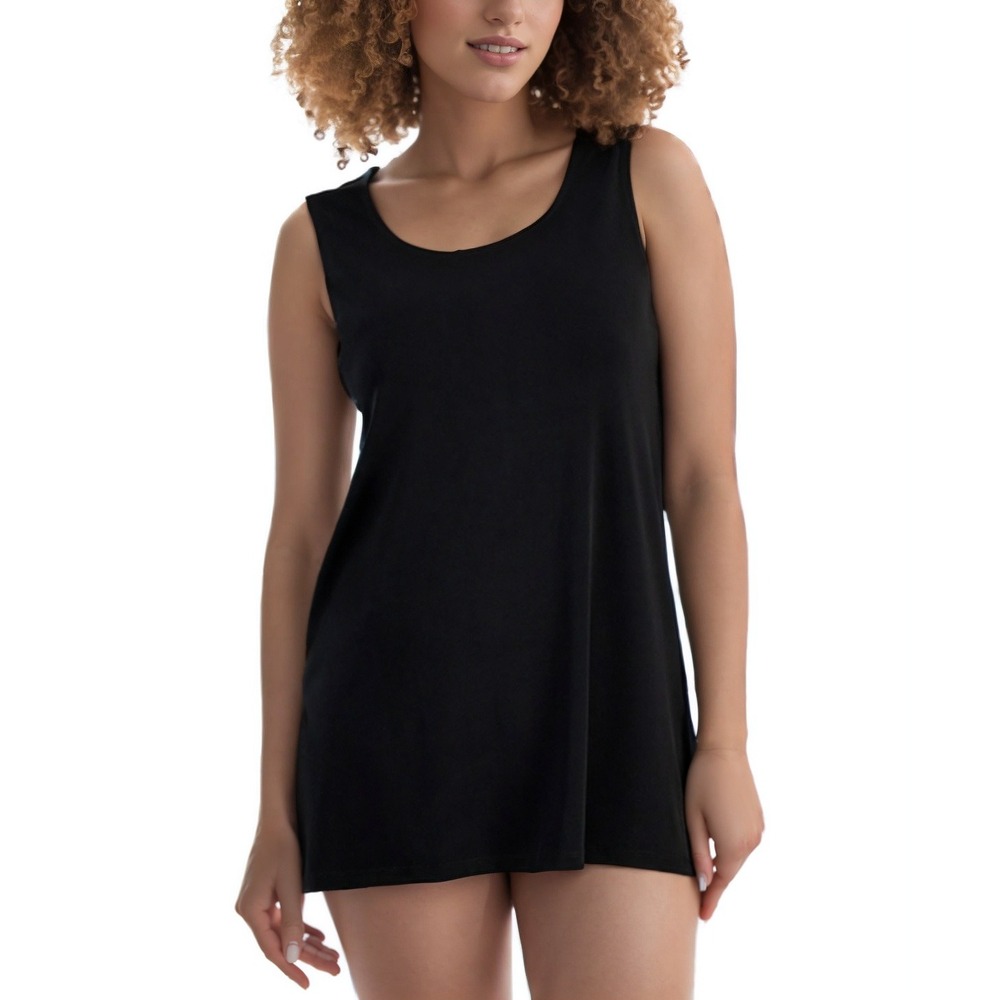 JM Collection Tank Top Womens Large Black Scoop Neck Sleeveless‎ Minimalist Chic